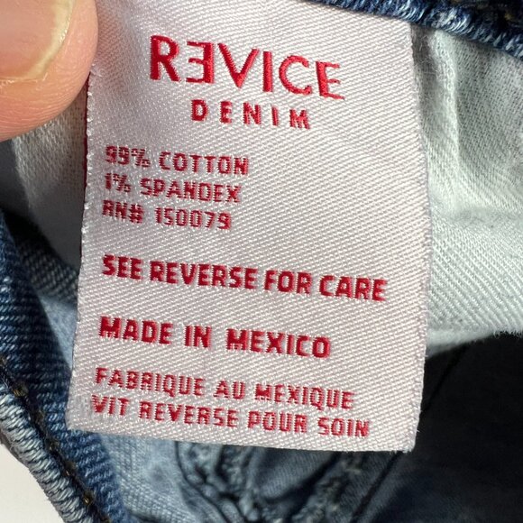 Revice Jean Women 24x32* Venus Flare Star High Rise Blue Front Seam Denim Tag 27 - Picture 8 of 16